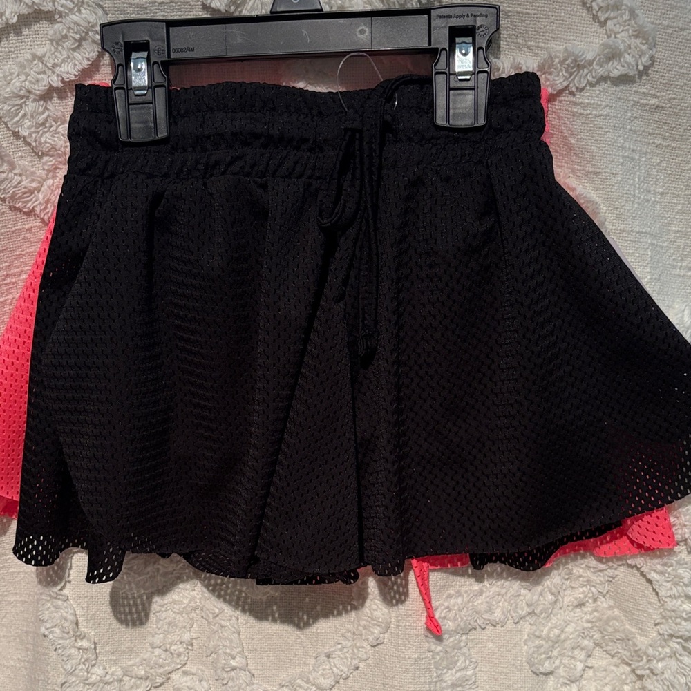 btween Pair of Black and Pink Kids Skirt